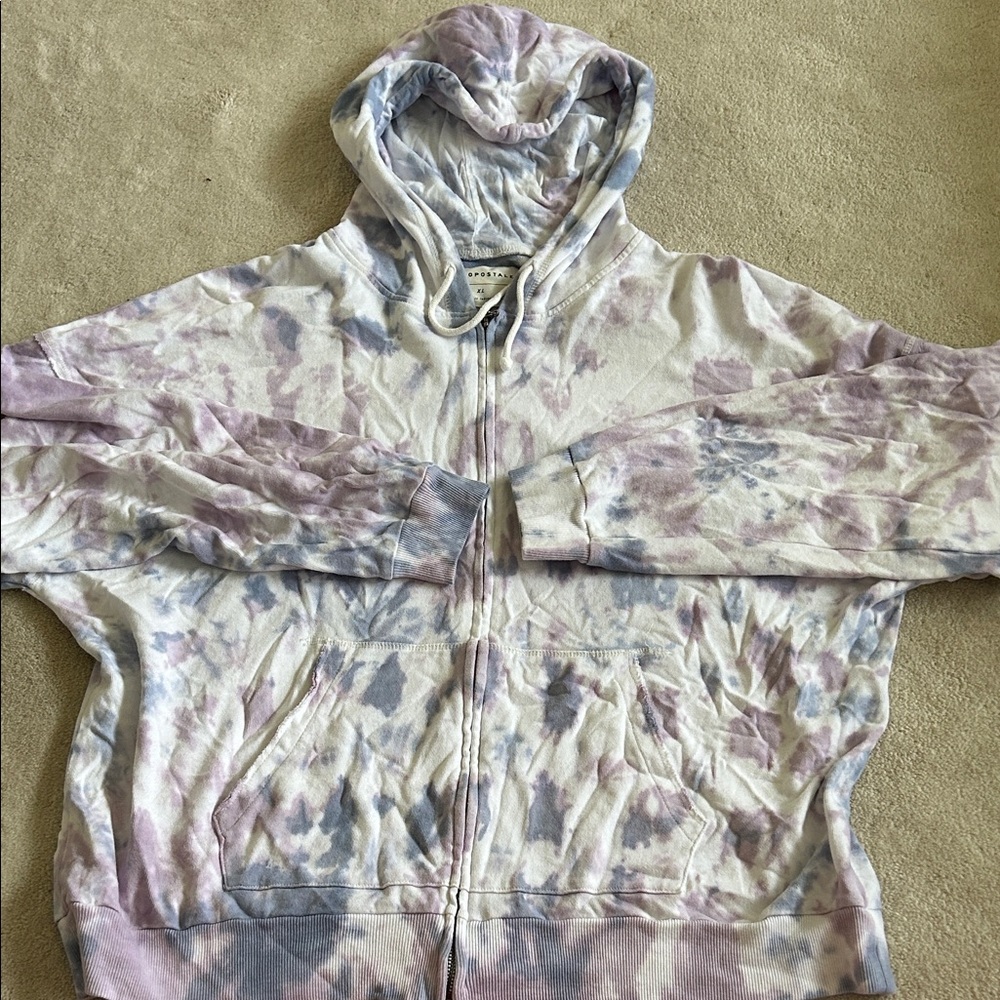 Aeropostale Pastel Tie-Dye Hoodie